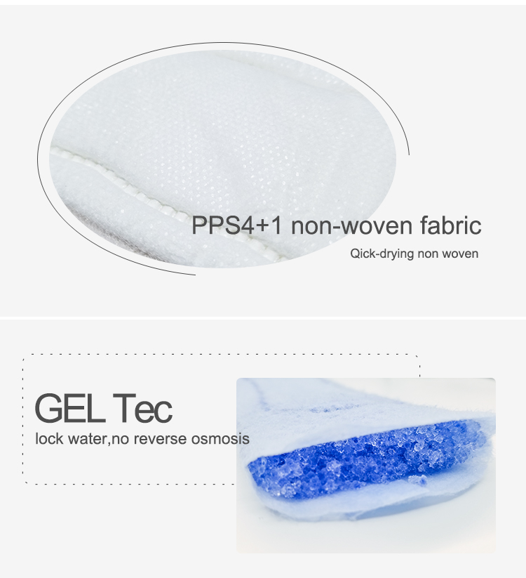 Indian Government Tender Soft Cotton Sanitary Pads Oversized Back Glue Pads NDE-4-245 Niceday